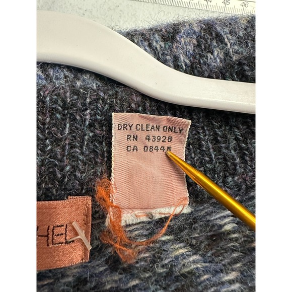 Henry Grethel Men Vintage Shetland Wool Sweater Vest XL Academia Grandpa Diamond - Picture 5 of 8